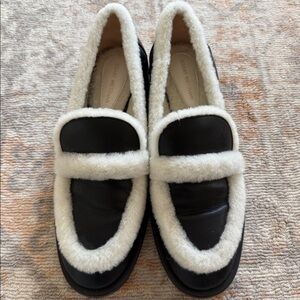 Stuart Weitzman shearling loafers